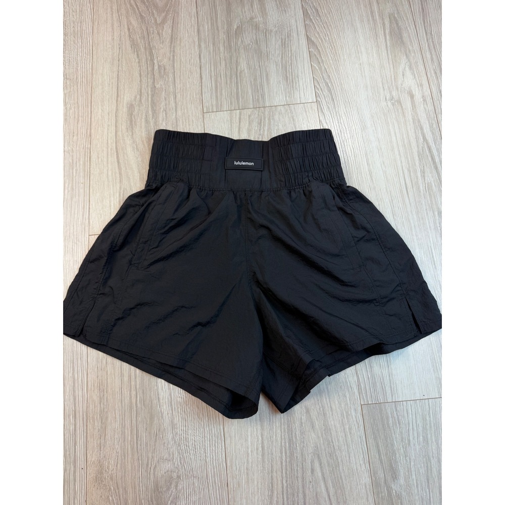 Lululemon Track That High-Rise Lined Short 3 Black LW7DCES Size 4 - Picture 1 of 7